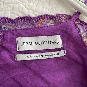 Urban Outfitters Purple Floral Babydoll Dress